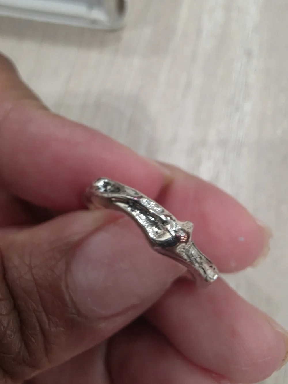 LeGer Sterling Silver Artisan Sculptural Ring Size 7 Signed Designer Jewelry
